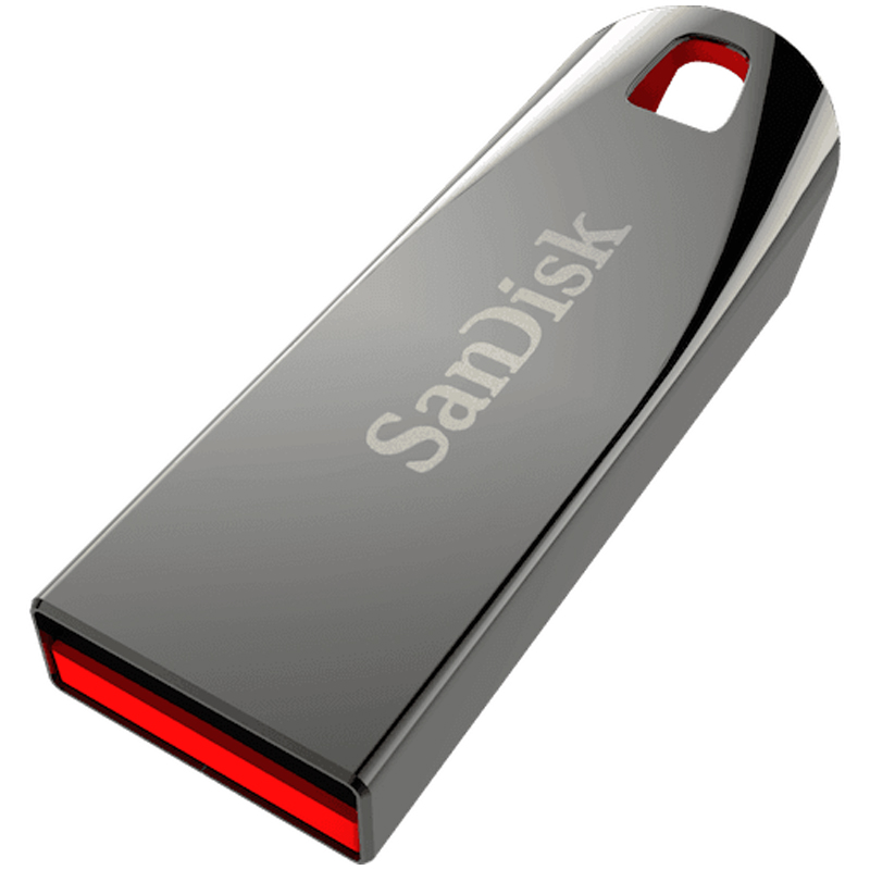 Память SanDisk "Force"  64GB, USB 2.0 Flash Drive, металлический