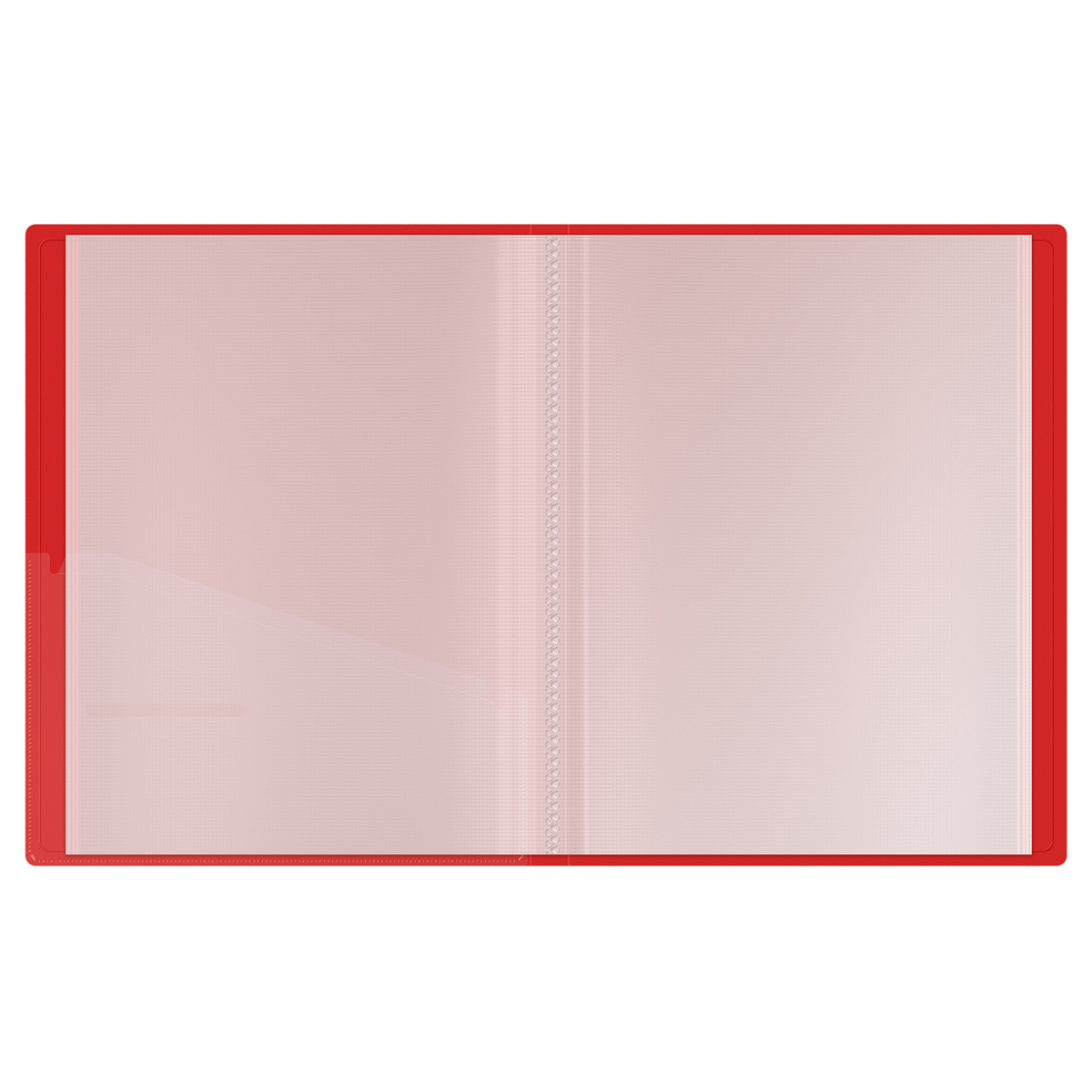 Папка с 40 вкладышами Berlingo "Soft Touch", 25мм, 700мкм, красная, с внутр. карманом