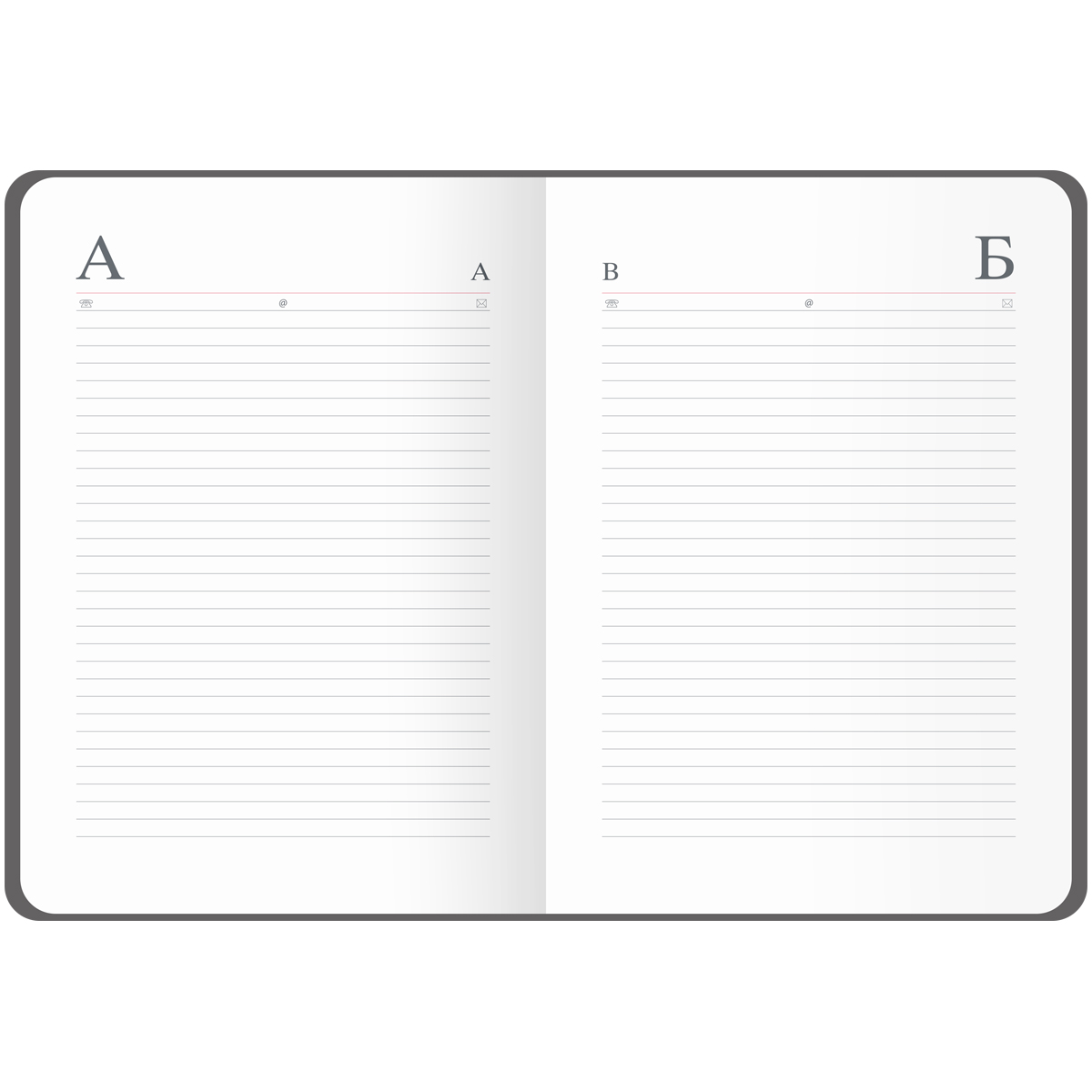 Ежедневник недатированный, А5, 136л., кожзам, OfficeSpace "Mono", серый