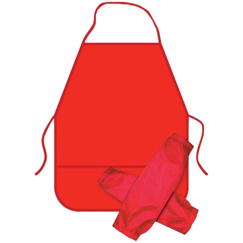 Анонс-изображение товара фартук с нарукавниками artspace, 49*40см, 2 кармана, красный, 305036