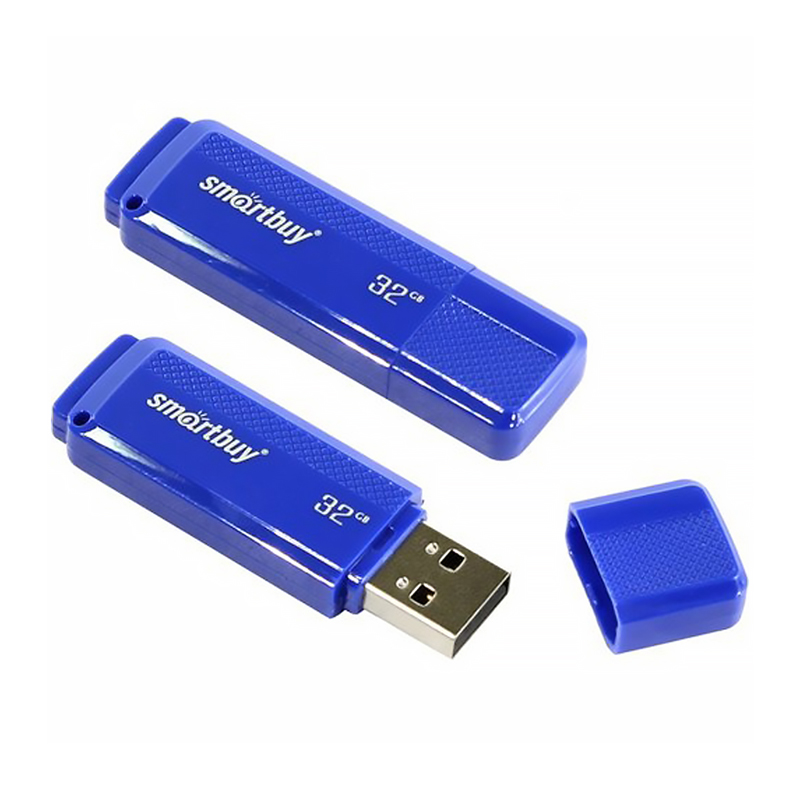 Память Smart Buy "Dock"  32GB, USB 2.0 Flash Drive, синий