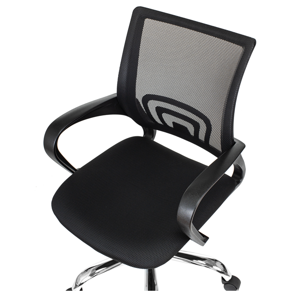 Кресло оператора Helmi HL-M95 R (695) "Airy", СН, спинка сетка черная/сиденье ткань TW черная, пиаст