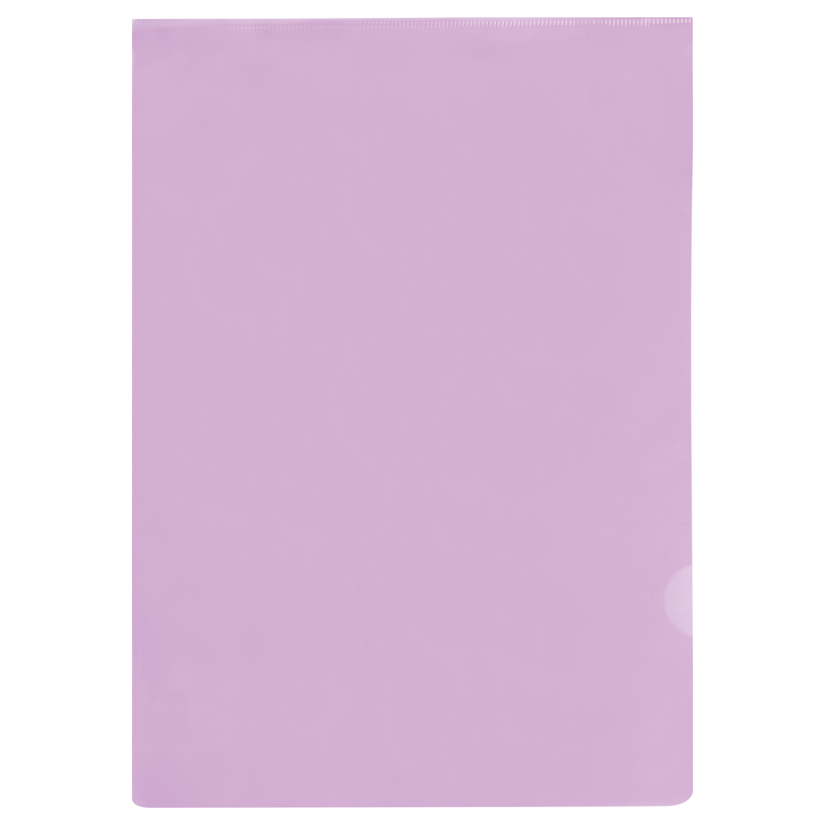 Папка-уголок СТАММ А4, 100мкм, пластик, прозрачная, фиолетовая