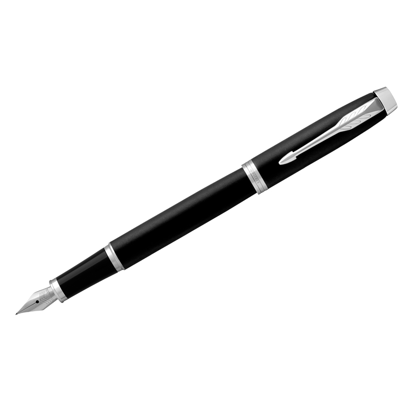 Ручка перьевая Parker "IM Essential Muted Black CT" синяя, 0,8мм, подарочная упаковка