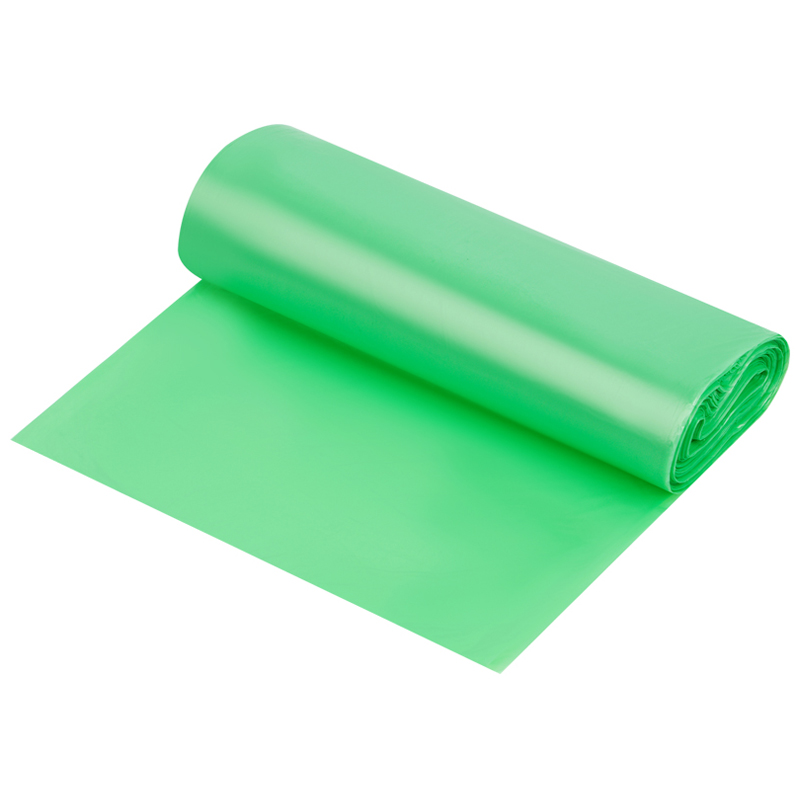 Мешки для мусора  60л OfficeClean биоразлагаемые, ПНД, 60*70см, 15мкм, 20шт., прочные, зеленые, в ру