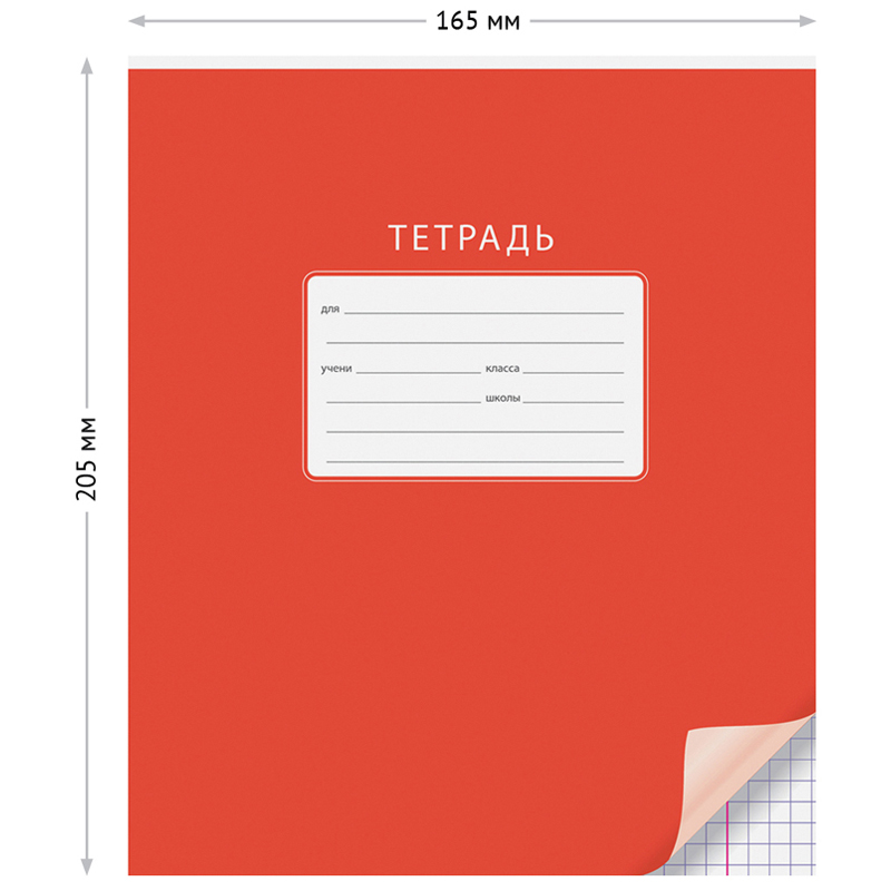 Изображение тетради. Тетрадь 12 л. линия т12л_29870 ARTSPACE. Тетрадь 12листов, клетка 