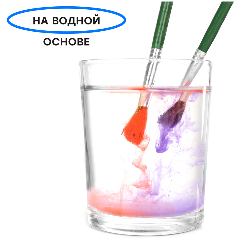 Картина по номерам нужно ли мочить кисточку в воде