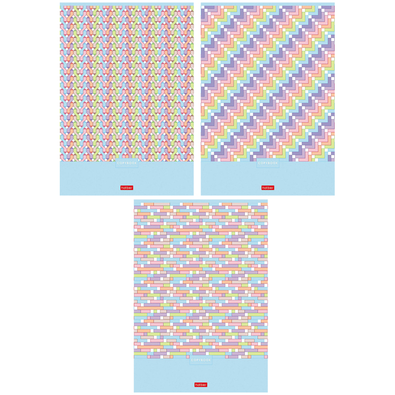 Тетрадь 80л., А4, клетка Hatber "Pattern Collection"