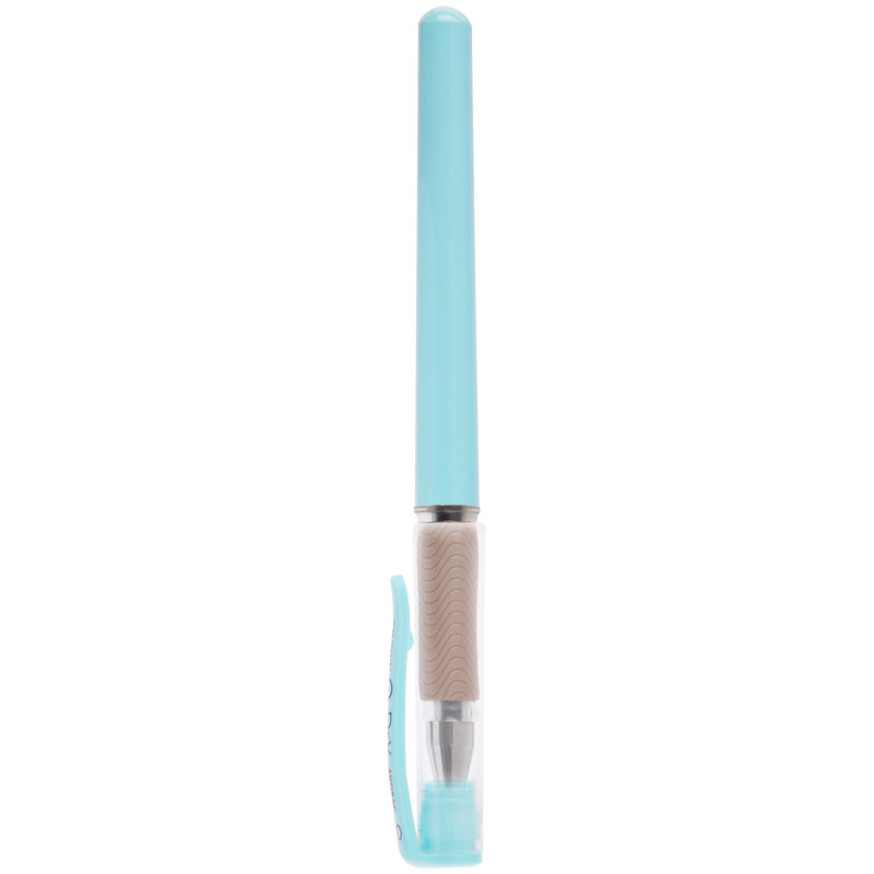 Ручка гелевая Crown "Quick Dry" с быстросохнущими чернилами и антибактериальным грипом, синяя, 0,5мм
