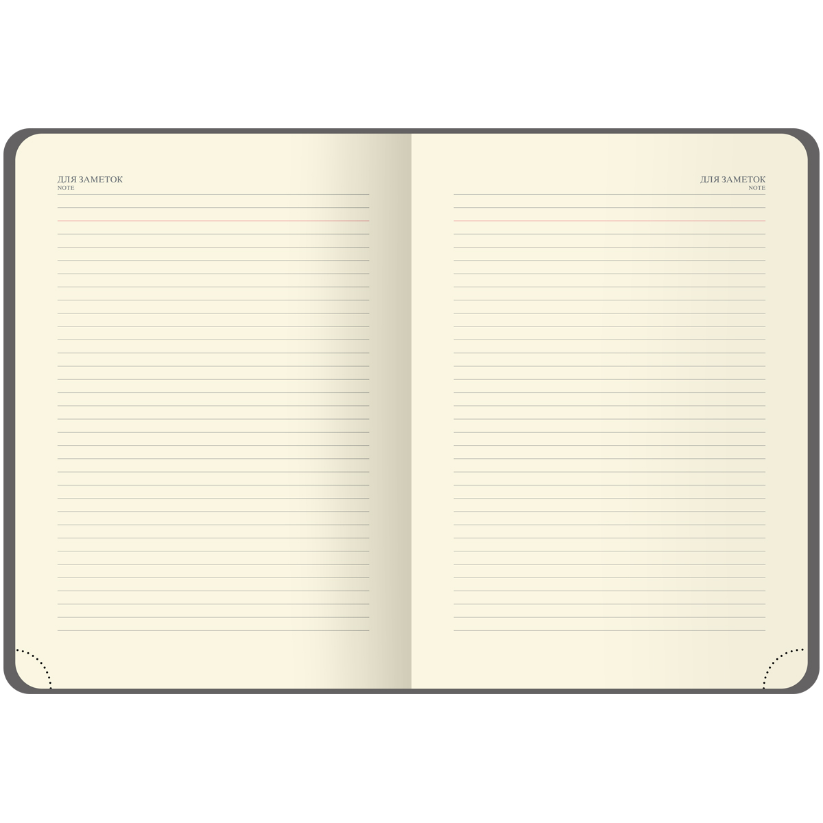 Ежедневник недатированный, А5, 136л., кожзам, OfficeSpace "Pattern", графитовый
