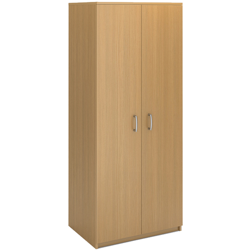 Шкаф для одежды двухдверный с горизонтальной штангой МФ Виско Стиль/Бук, 820*580*2030
