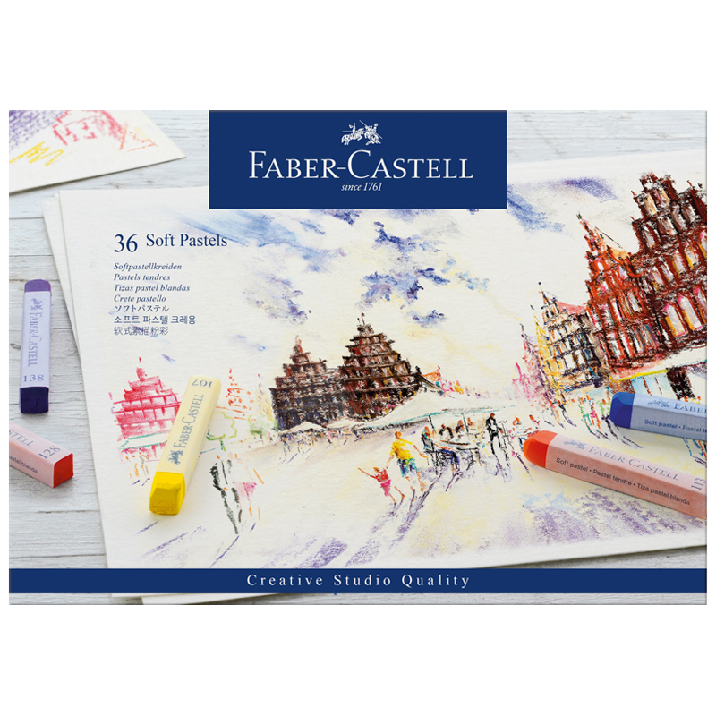Пастель Faber-Castell "Soft pastels", 36 цветов, картон. упаковка