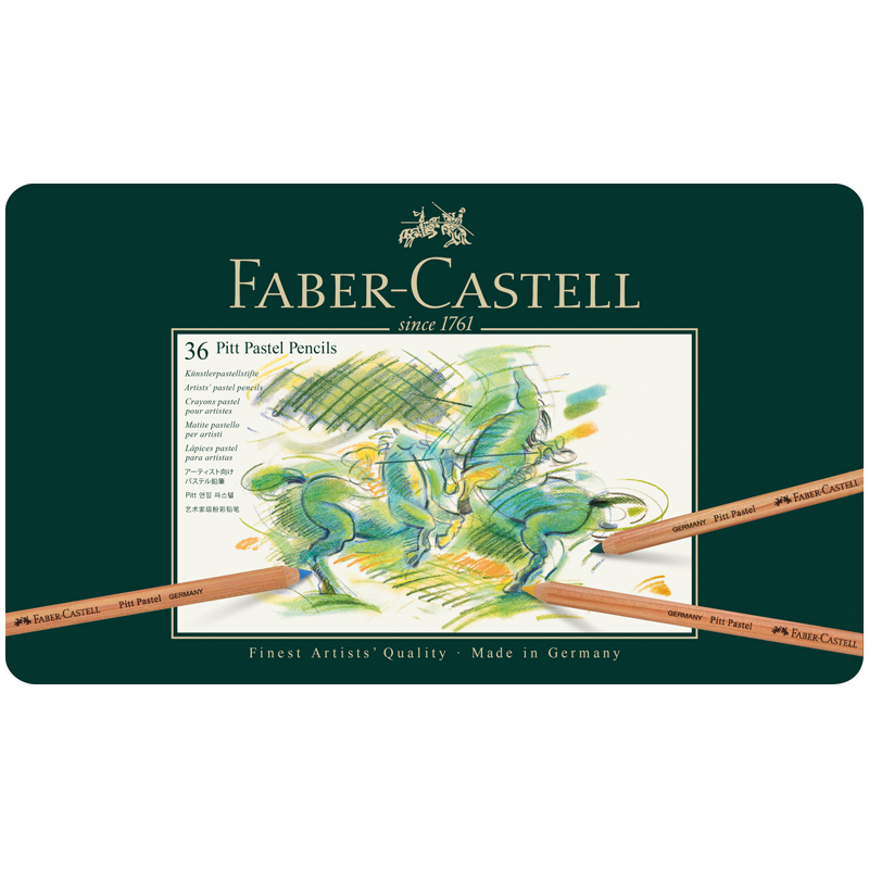 Пастельные карандаши Faber-Castell "Pitt Pastel", 36цв., метал. коробка