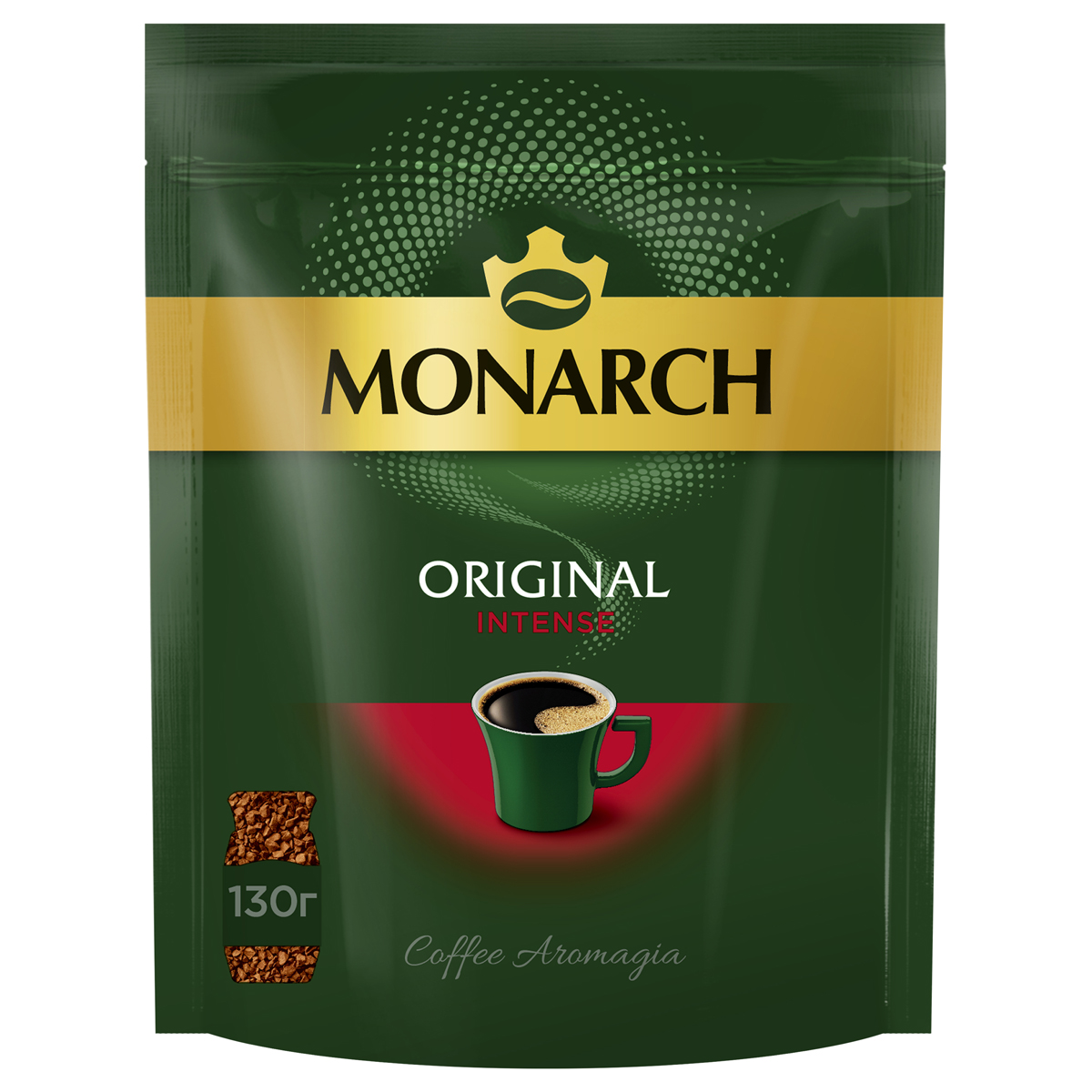 Кофе растворимый Monarch "Intense", сублимированный, мягкая упаковка, 130г