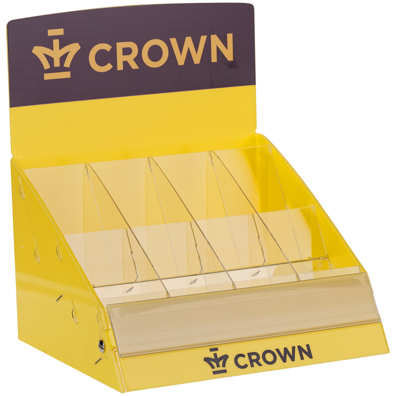 Дисплей Crown для ручек, 8 ячеек, желтый