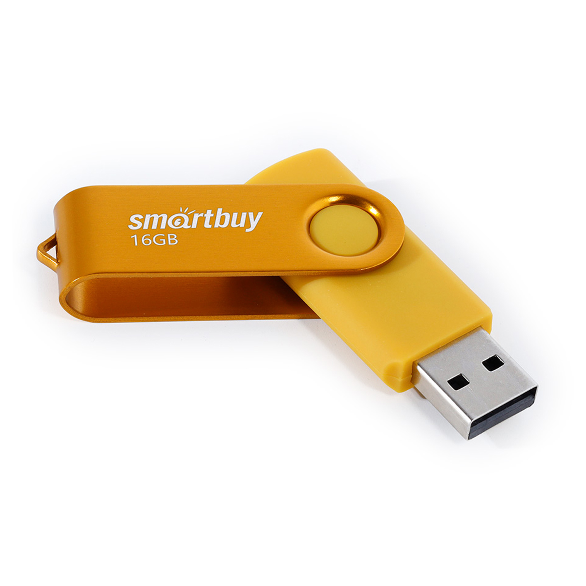 Память Smart Buy "Twist" 16GB, USB 2.0 Flash Drive, желтый