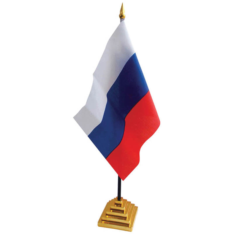 Флаг настольный "Россия" ArtSpace, пластик. подставка