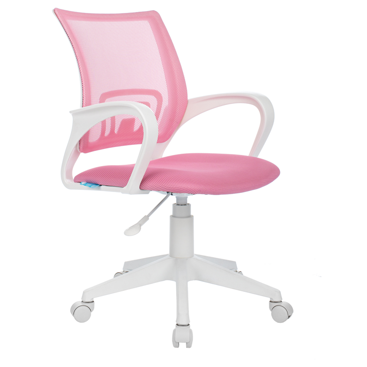 Кресло оператора Helmi HL-M95 R (W695) "Airy", спинка сетка розовая/сиденье ткань TW розовая, пиастр