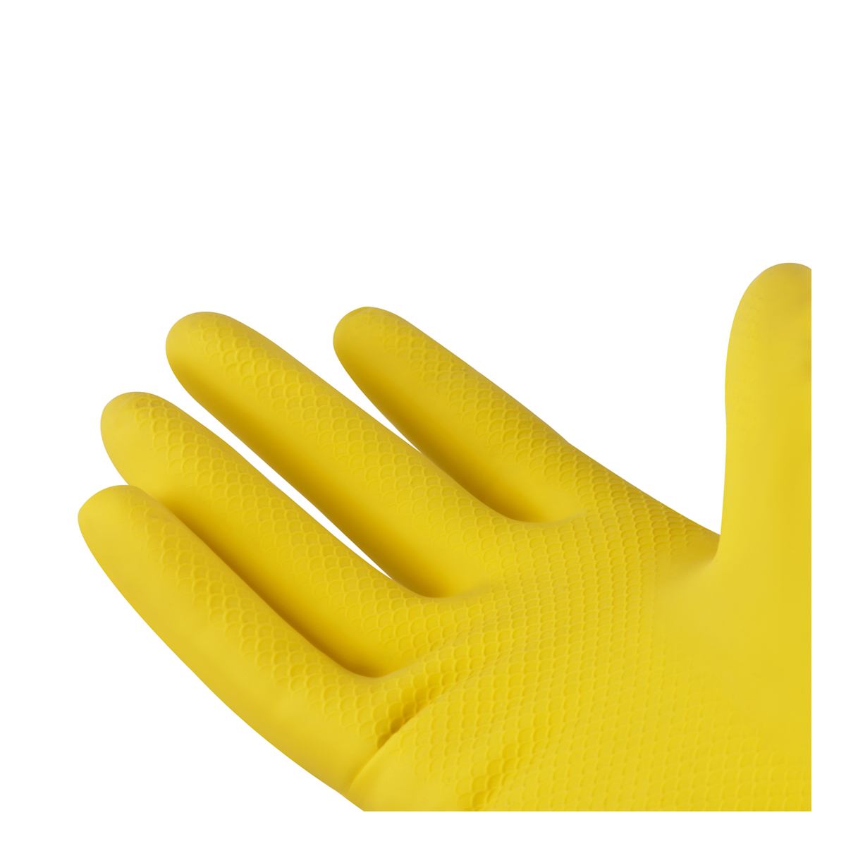 Перчатки резиновые хозяйственные OfficeClean Универсальные, разм. L, желтые, пакет с европодвесом