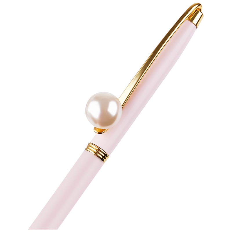 Ручка шариковая автоматическая MESHU "Pink jewel" синяя, 1,0мм