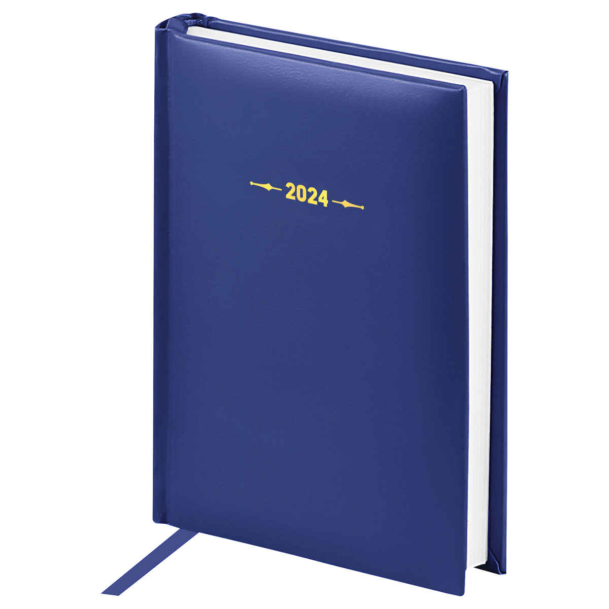 Ежедневник датированный 2024г., А6, 176л., балакрон, OfficeSpace "Ariane", синий