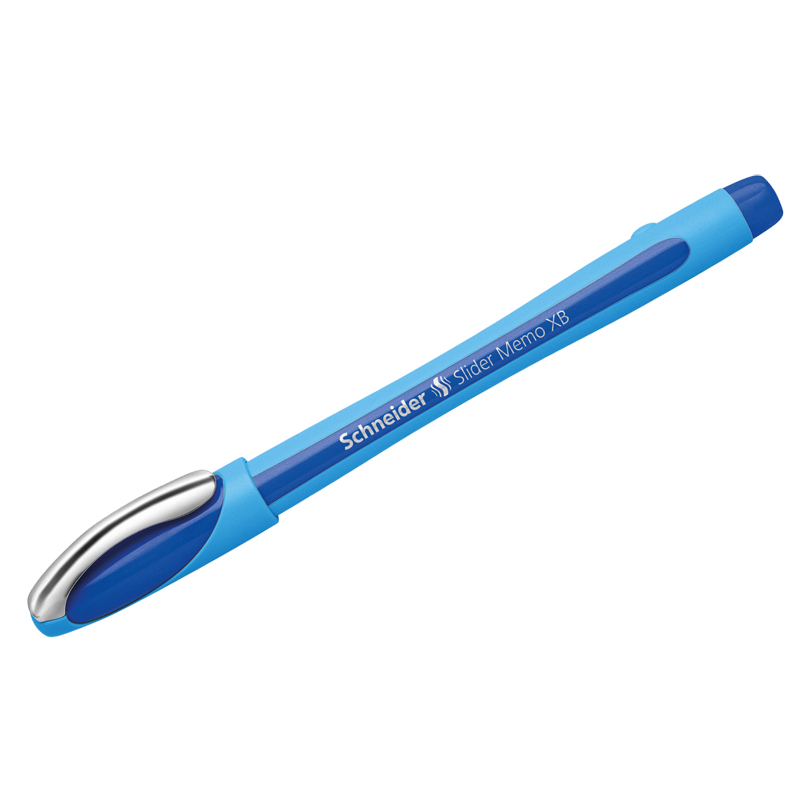 Ручка шариковая Schneider "Slider Memo XB" синяя, 1,4мм, грип