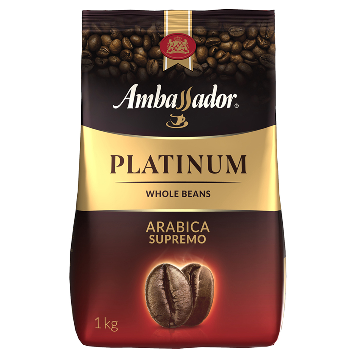 Кофе в зернах Ambassador "Platinum", пакет, 1кг