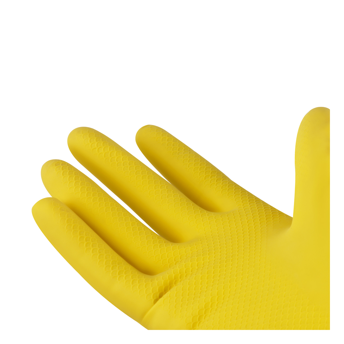 Перчатки резиновые хозяйственные OfficeClean Универсальные, разм. М, желтые, пакет с европодвесом