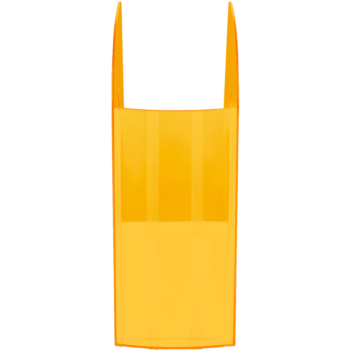 Лоток для бумаг вертикальный СТАММ "Фаворит", тонированный оранжевый, ширина 90мм