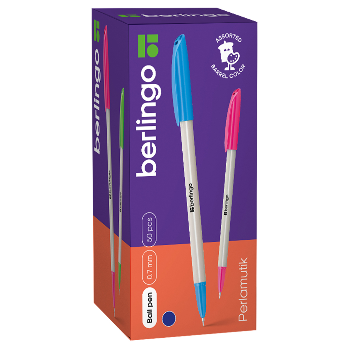 Ручка шариковая Berlingo "Perlamutik" синяя, 0,7мм