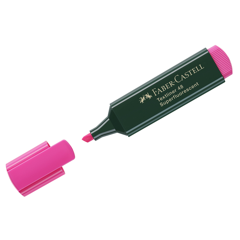 Текстовыделитель Faber-Castell "48" розовый, 1-5мм
