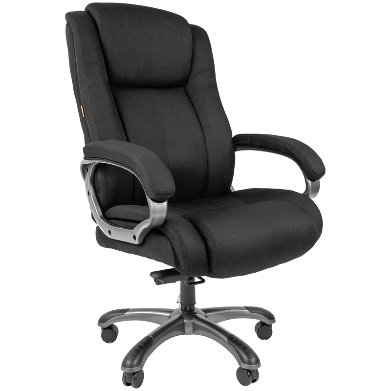 Кресло руководителя Chairman 410, PL, ткань черная SX, механизм качания, до 180кг