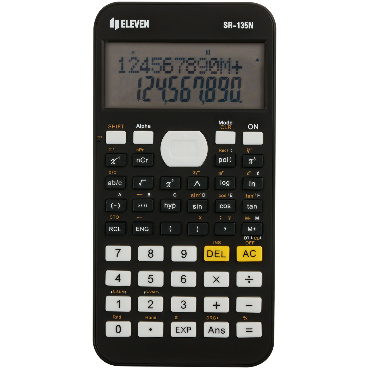 Калькулятор научный Eleven SR-135N, 10+2 разрядов, 240 функций, питание от батарейки, 75,5*148*13мм,