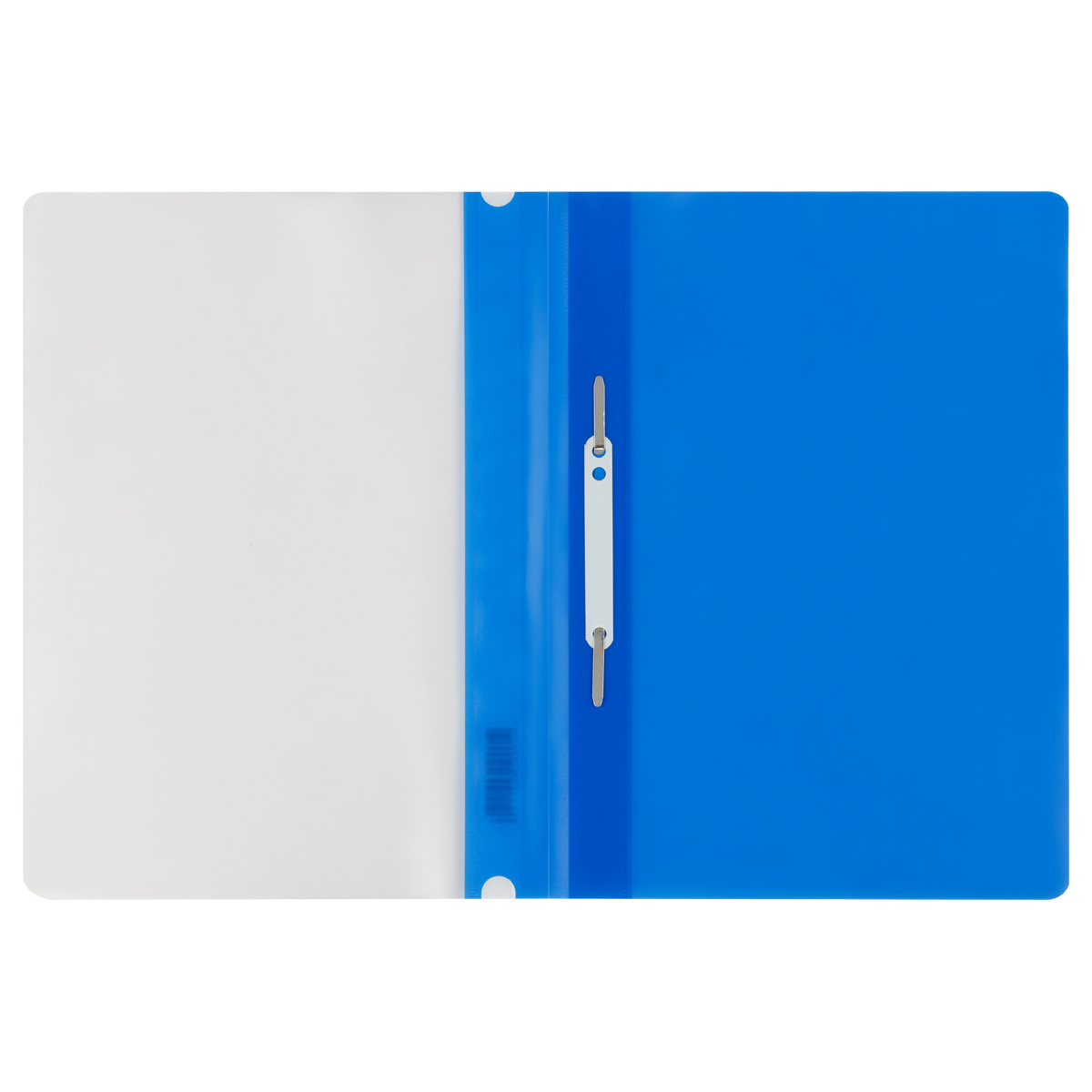 Папка-скоросшиватель пластик. СТАММ А4, 120мкм, синяя с прозр. верхом