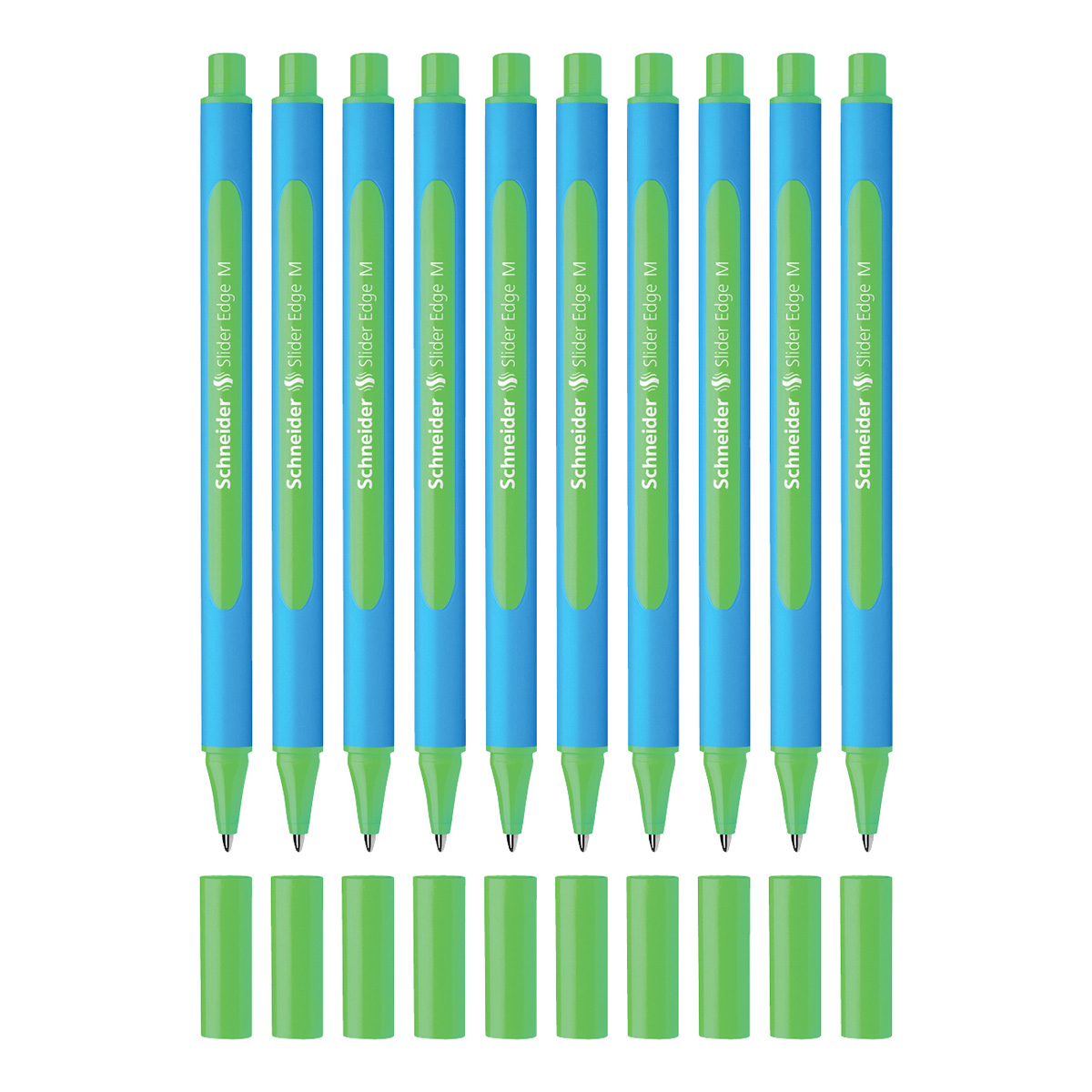 Ручка шариковая Schneider "Slider Edge M" зеленая, 1,0мм, трехгранная