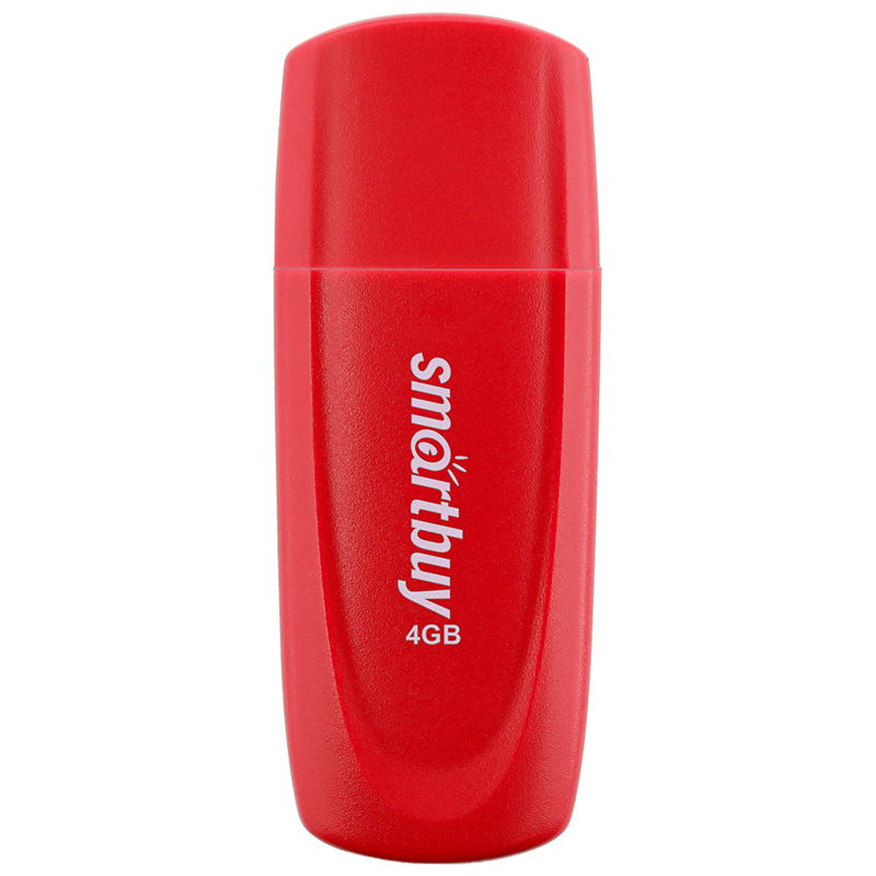 Память Smart Buy "Scout"  4GB, USB 2.0 Flash Drive, красный