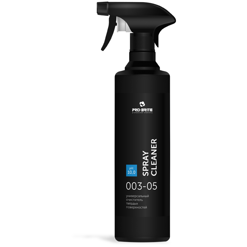 Очиститель универсальный для твердых поверхностей PRO-BRITE "Spray Cleaner", 500мл, низкопенный, курок