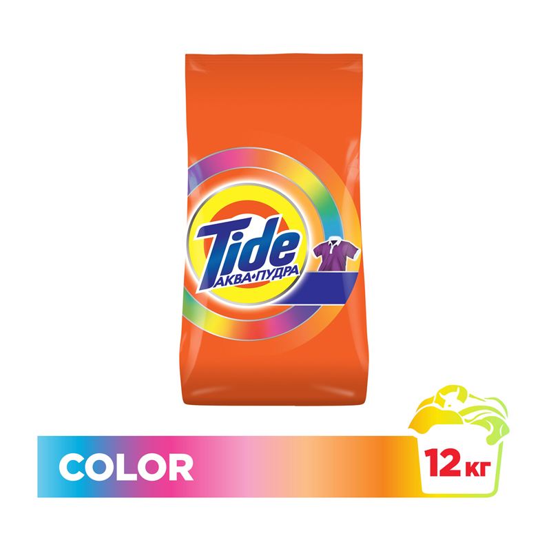 Порошок для машинной стирки Tide "Color", 12кг