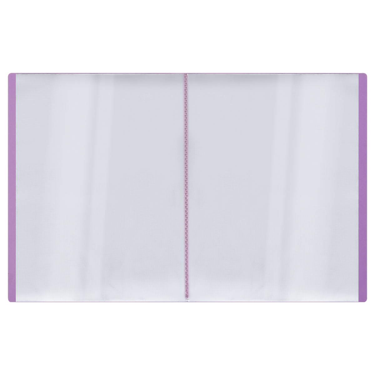 Папка с 30 вкладышами СТАММ "Кристалл" А4, 17мм, 700мкм, пластик, фиолетовая