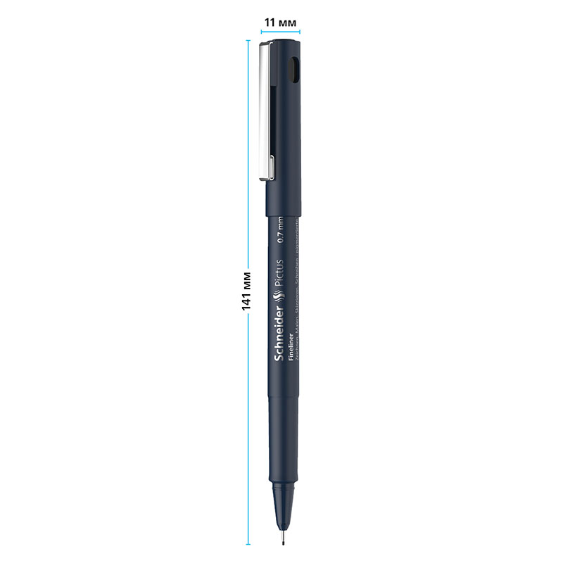 Ручка капиллярная Schneider "Pictus" черная, 0,7мм