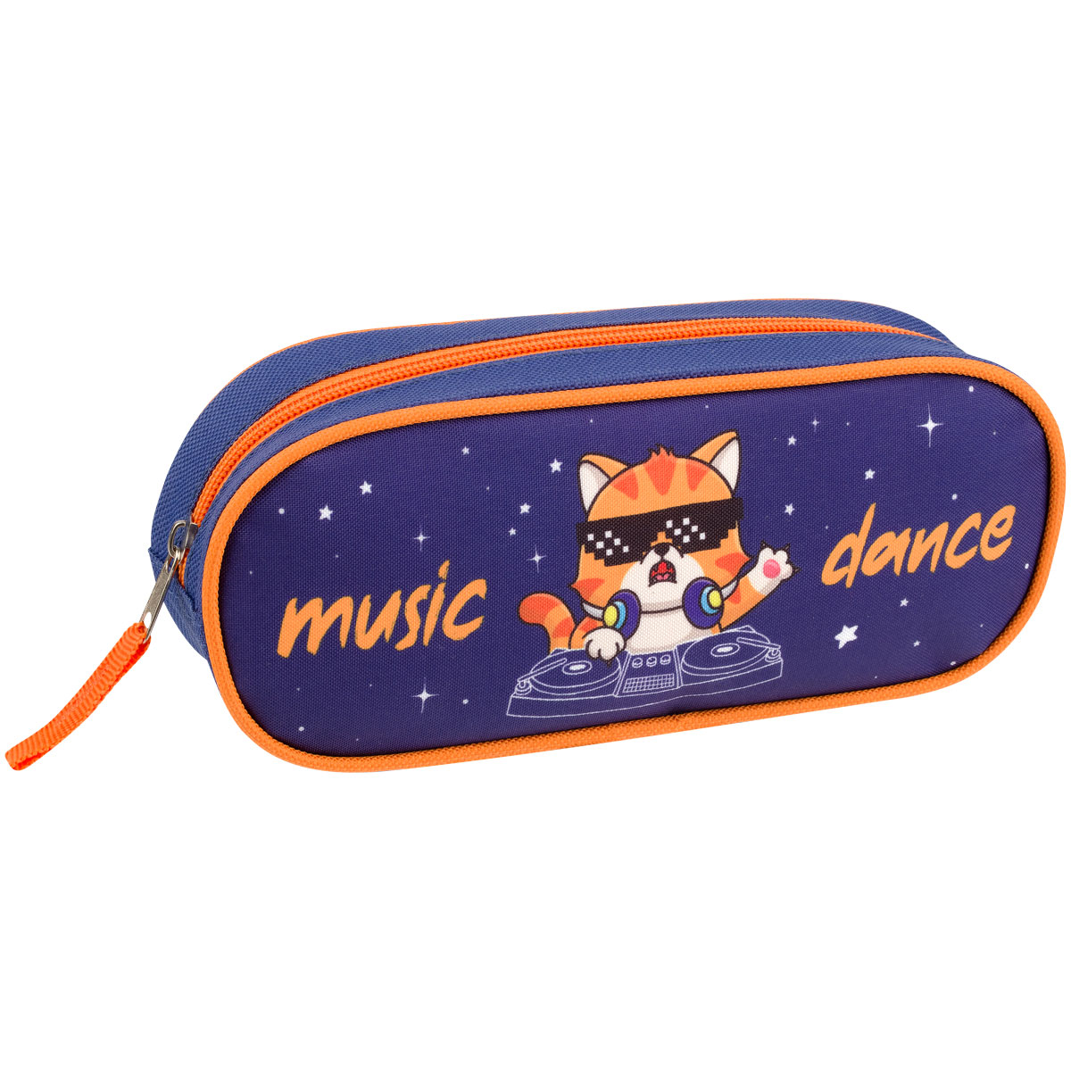 Пенал 210*80*45 ArtSpace "Music Cat", полиэстер