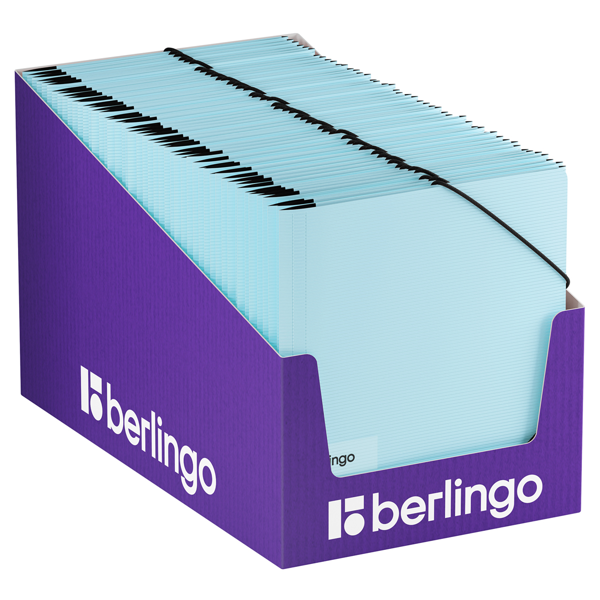 Папка на резинке Berlingo "Instinct" А5, пластик, 600мкм, аквамарин