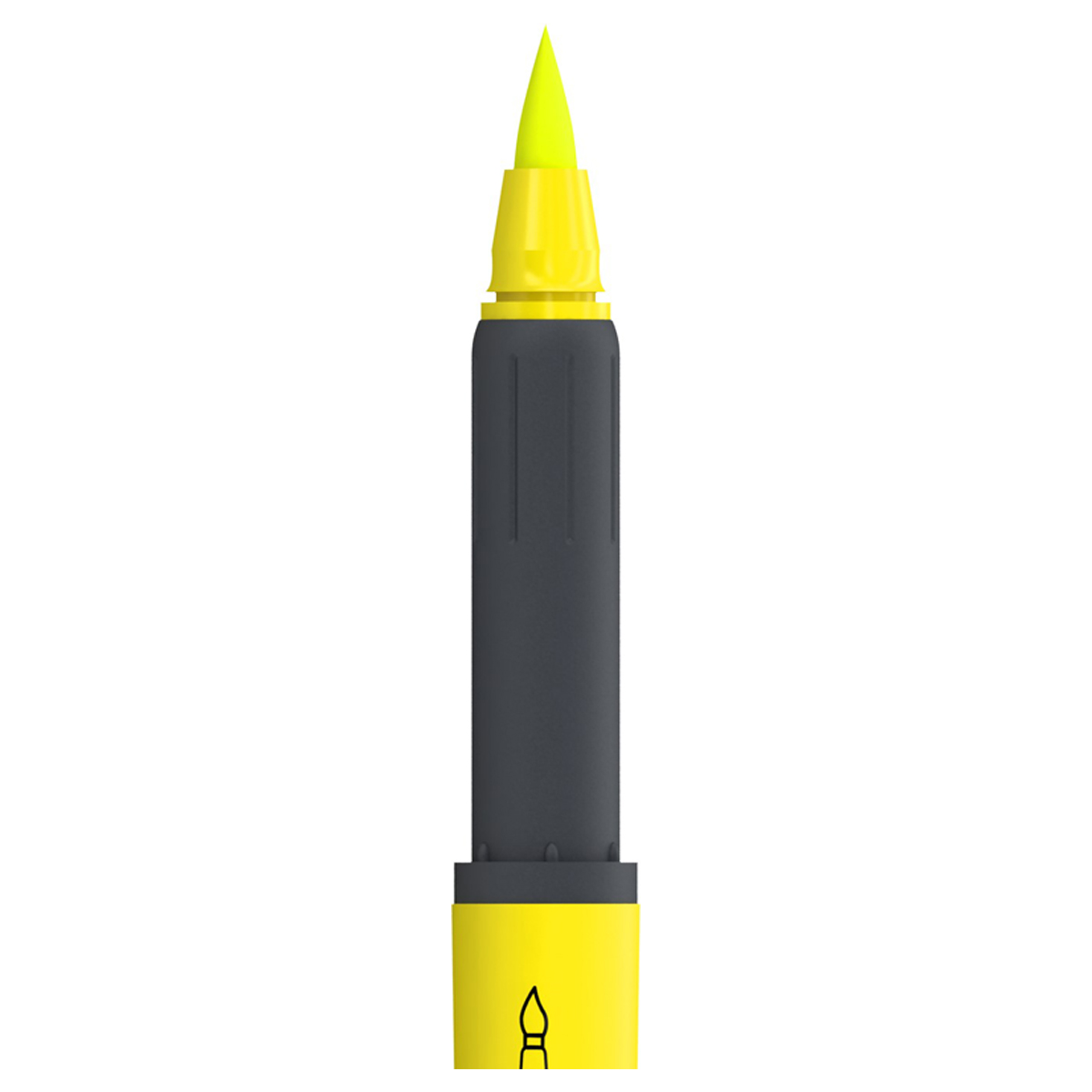 Текстовыделитель-кисть Berlingo "Textline HL470" желтый, 1-6мм