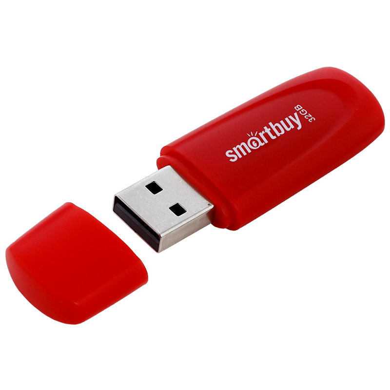 Память Smart Buy "Scout"  32GB, USB 2.0 Flash Drive, красный