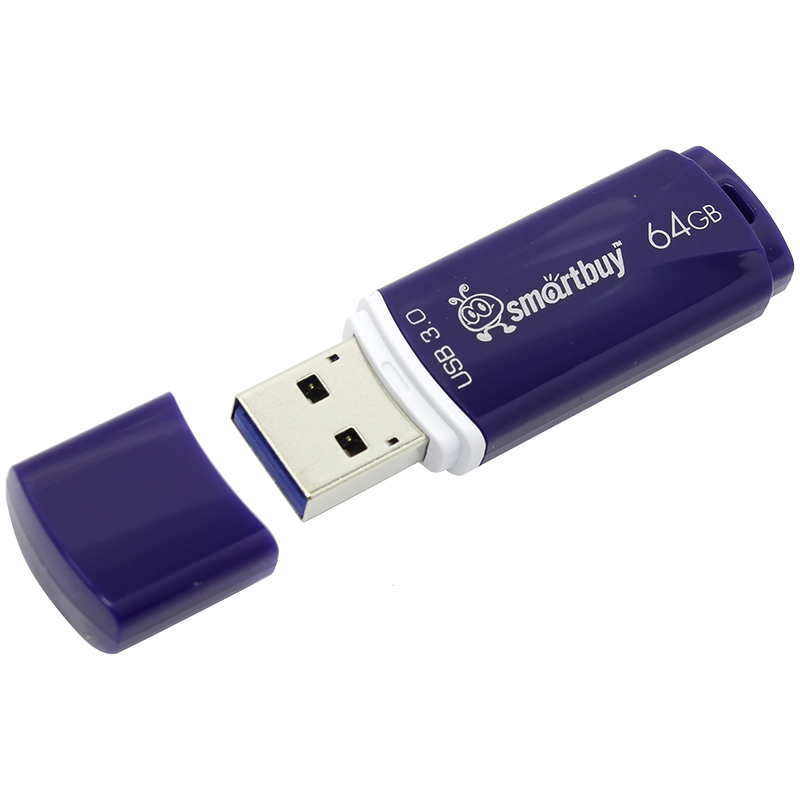 Память Smart Buy "Crown"  64GB, USB 3.0 Flash Drive, синий