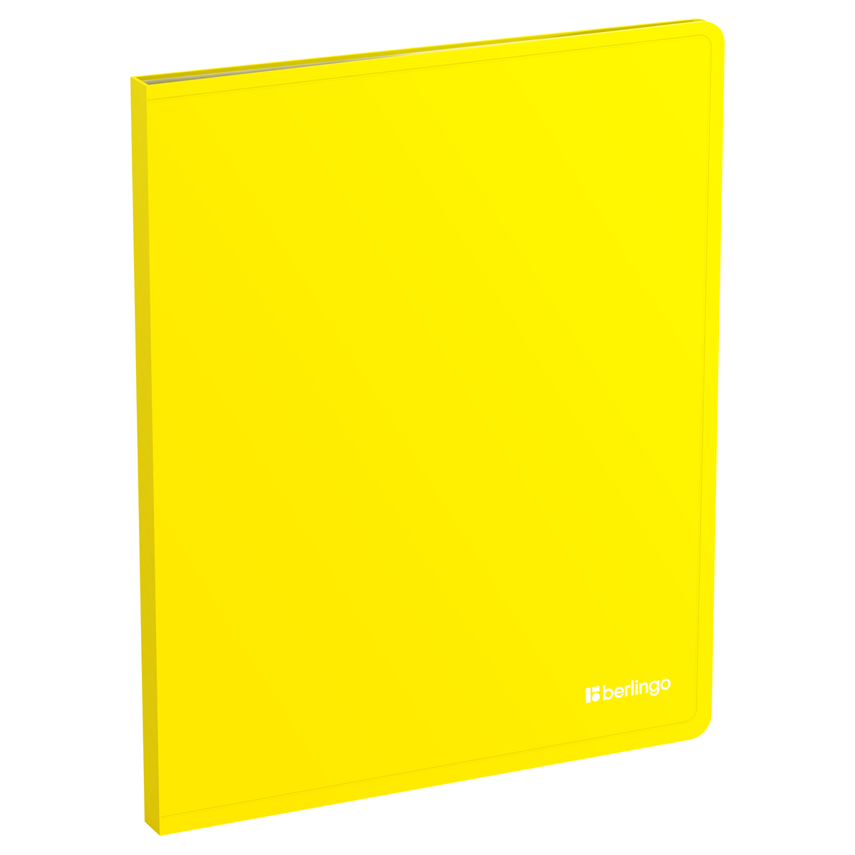 Папка с 20 вкладышами Berlingo "Soft Touch", 17мм, 700мкм, желтая, с внутр. карманом