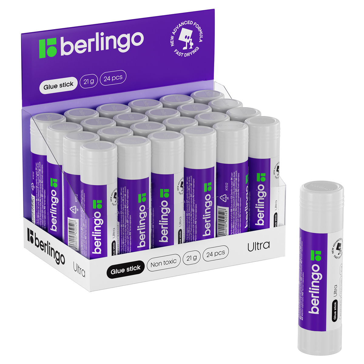 Клей-карандаш Berlingo "Ultra", 21г, ПВП