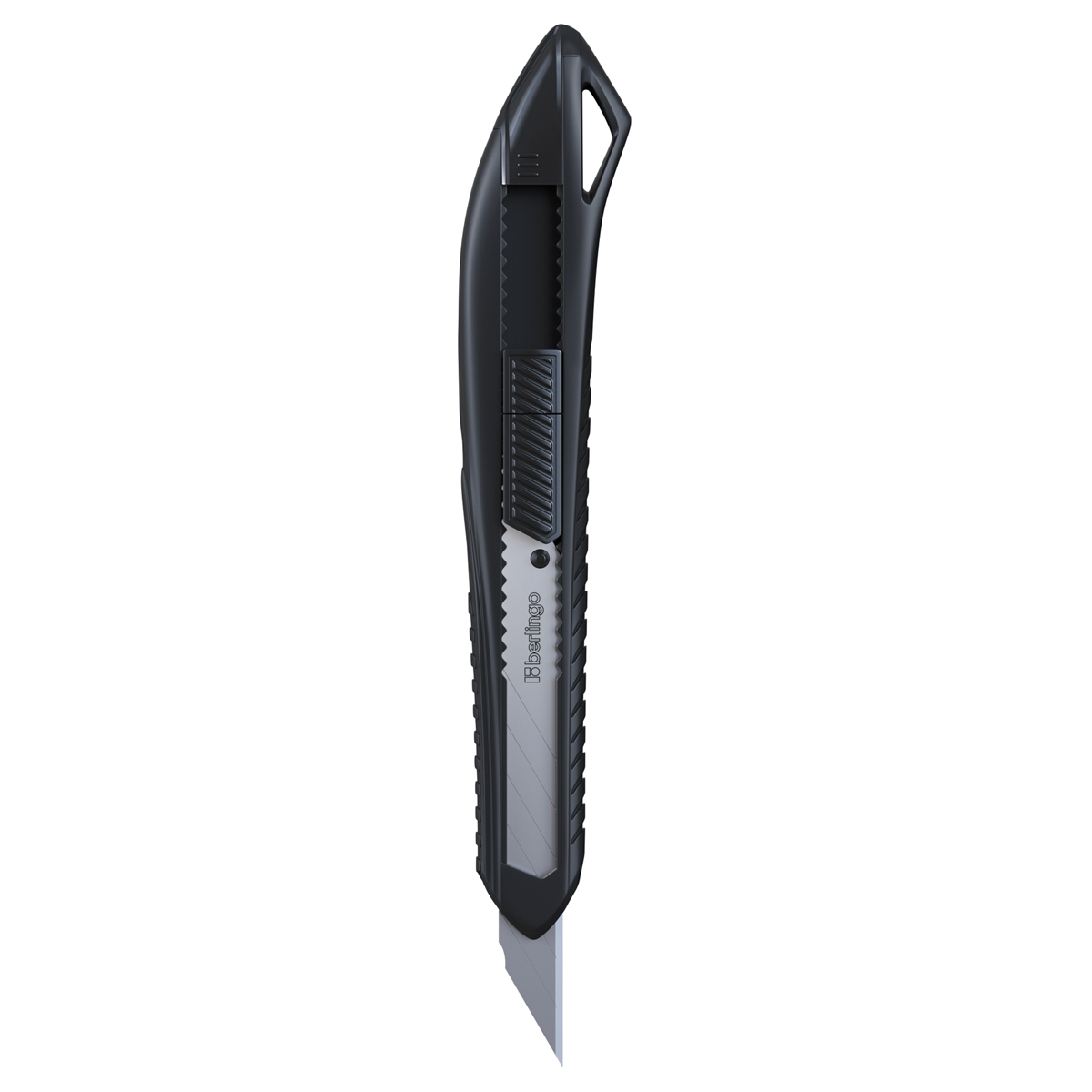 Нож канцелярский 9мм Berlingo "Razzor 100", push-lock, ассорти, европодвес