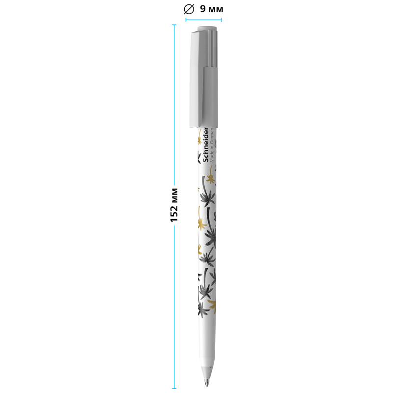 Ручка шариковая Schneider "Tops 505 F Tropical" синяя, 0,8мм, корпус c принтами ассорти