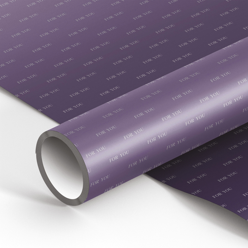 Упаковочная бумага глянц. 70*100см, MESHU "Duotone. Purple gradient", 80г/м2